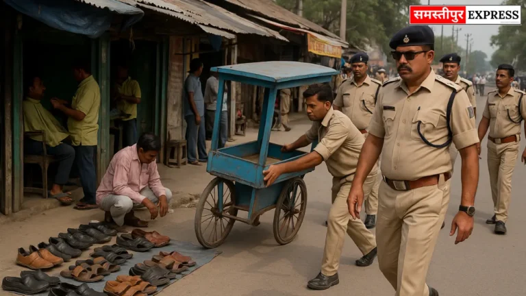 समस्तीपुर: विभूतिपुर में सड़क किनारे अतिक्रमण हटाने का आदेश, 24 घंटे में दुकानें खाली करें
