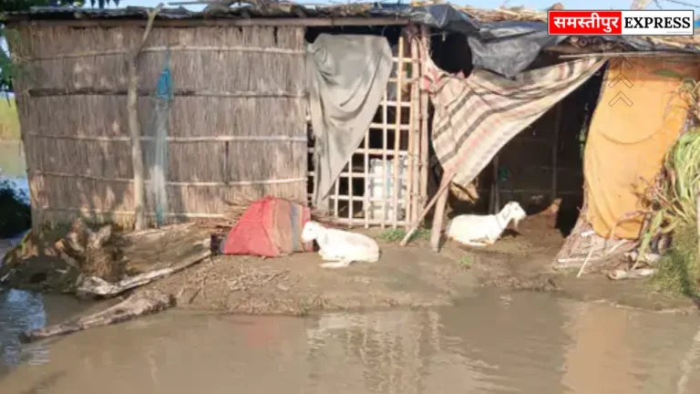 कल्याणपुर में बागमती नदी का जलस्तर बढ़ने से लोगों में दहशत: घरों और खेतों में घुसा पानी, प्रशासन ने दी चेतावनी